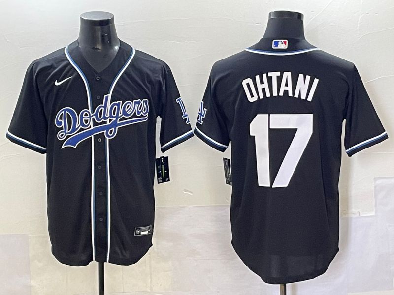Men 2025 Los Angeles Dodgers #17 Ohtani Black Three generations Fashion Nike MLB Jersey style 70415->los angeles dodgers->MLB Jersey